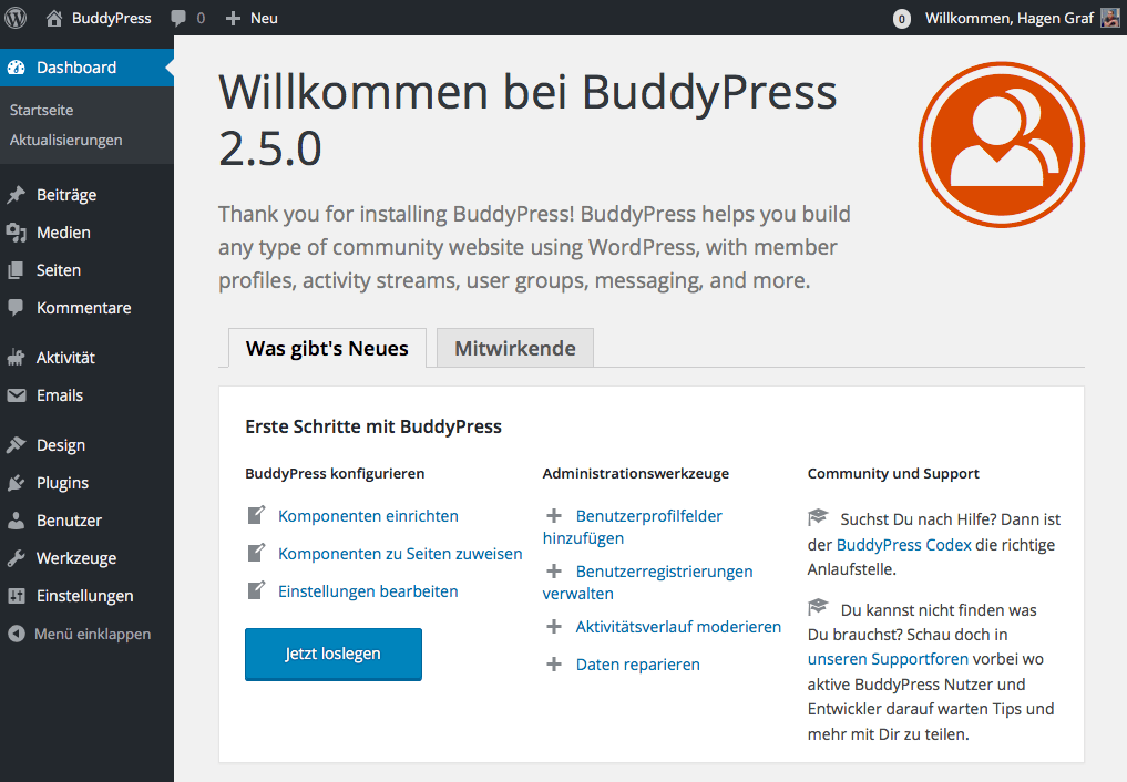 BuddyPress - Installation