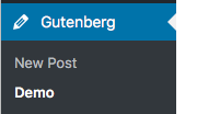 Gutenberg - Menülinks